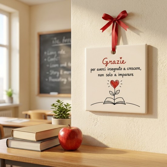 Quadretto regalo maestre – 4 Dediche Emozionali a Scelta