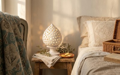 Lampada Pumo da Comodino: Significato, Tradizione e Come Trasformare la Tua Casa con la Luce della Ceramica Pugliese