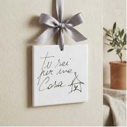 Quadretto in ceramica “Tu sei per me Casa”