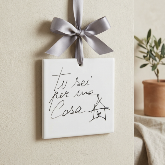 Quadretto in ceramica “Tu sei per me Casa”