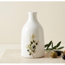 Oliera in ceramica artigianale con decoro ulivo – Made in Puglia