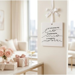 Quadretto in ceramica " Eternamente nostri"