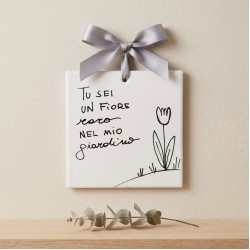 Quadretto in ceramica Fiore