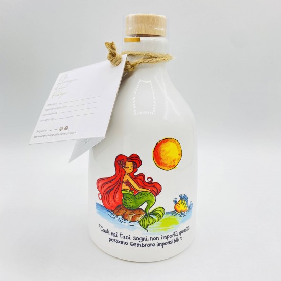 Oliera Sirenetta Avventura con olio extravergine d'oliva Bio 300 ml Oliera Sirenetta Avventura con olio extravergine d'oliva Bio 300 ml