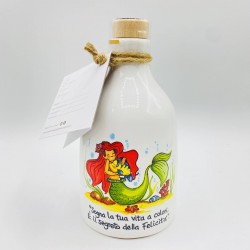 Oliera Sirenetta Oceano con olio extravergine d'oliva Bio 300 ml Oliera Sirenetta Oceano con olio extravergine d'oliva Bio 300 ml