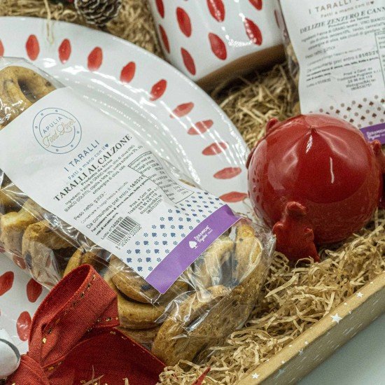 Cesto regalo rosso 5 pz Cesto regalo rosso 5 pz
