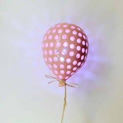 Palloncino LED 12 cm pois Palloncino LED 12 cm pois