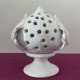 Porta candela pumo 14 cm foglie pois Porta candela pumo 14 cm foglie pois