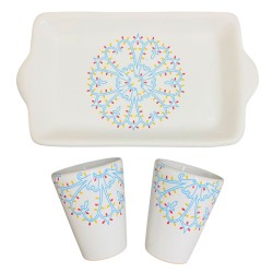 Set vassoio e bicchierini luminaria 