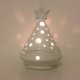 Albero porta candela bianco 14 cm