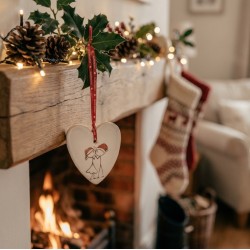 Cuore Innamorati in Ceramica