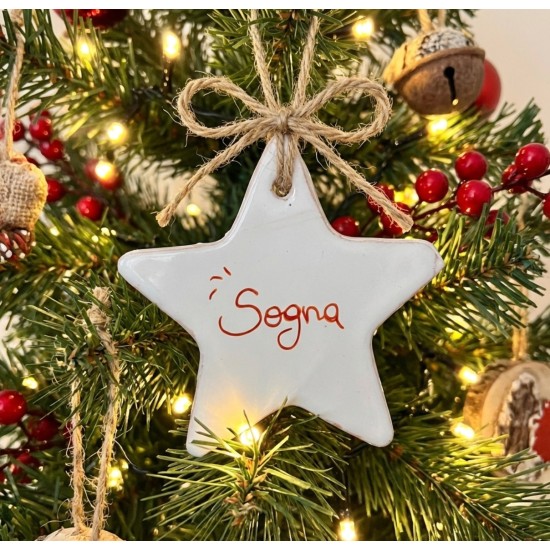 Stella Bianca Personalizzabile