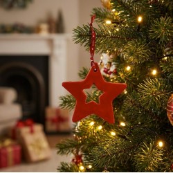 Stella Rossa in Ceramica