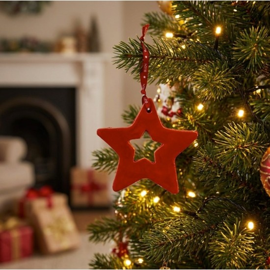 Stella Rossa in Ceramica