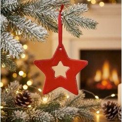 Stella Rossa in Ceramica