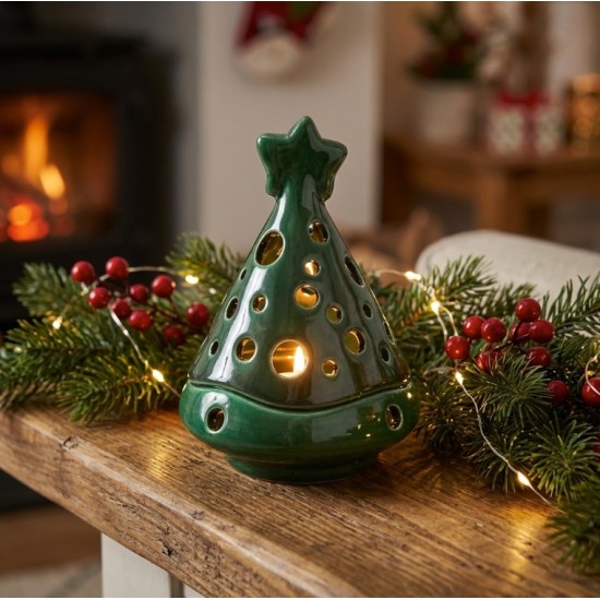 Albero porta candela verde 