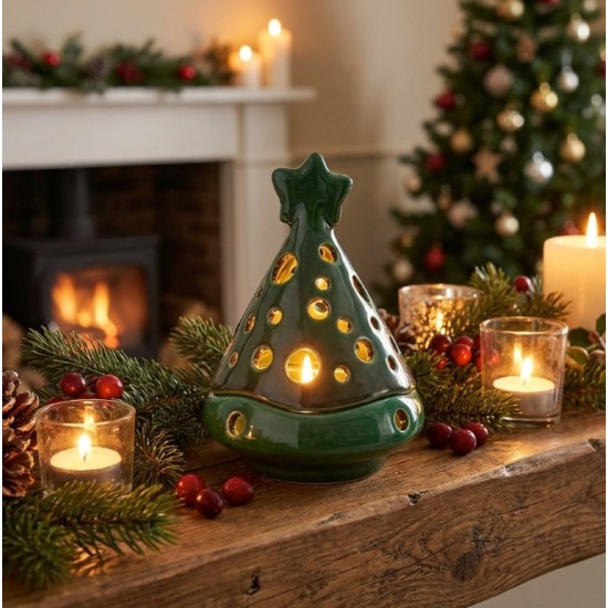 Albero porta candela verde 