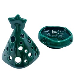 Albero porta candela verde 