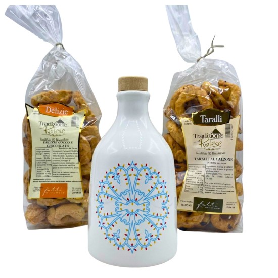 Cesto Natalizio Oliera e Taralli