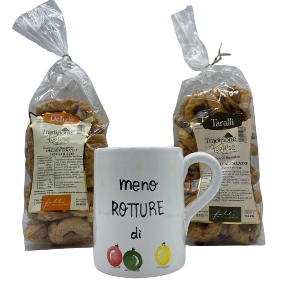 Cesto Natalizio Tazza Mug e Taralli