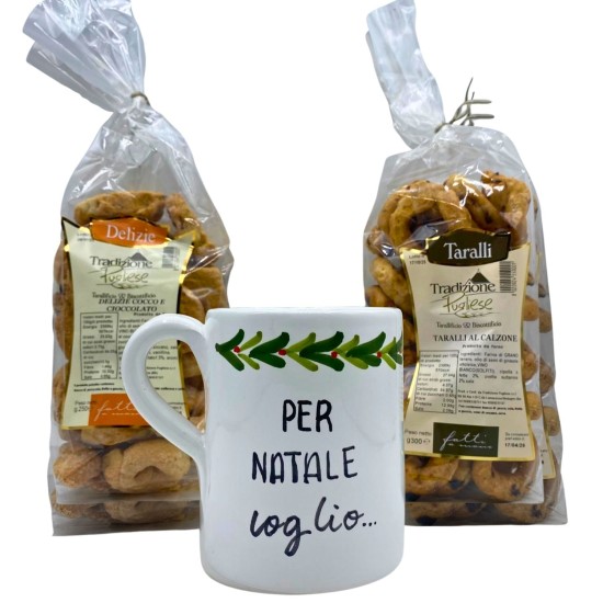 Cesto Natalizio Tazza Mug e Taralli