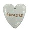 Cuore Inciso Amore in Ceramica