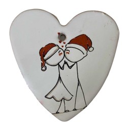 Cuore Innamorati in Ceramica