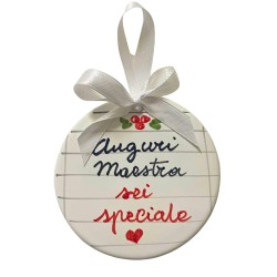 Sfera Auguri Maestra
