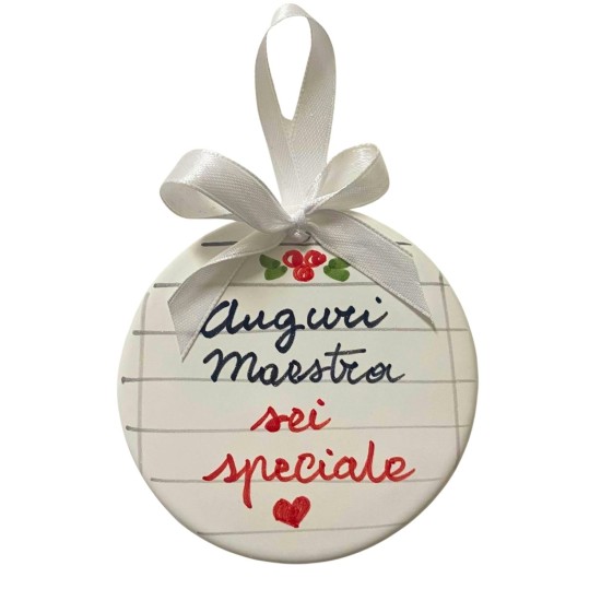 Sfera Auguri Maestra