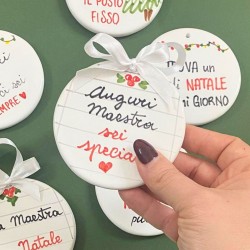 Sfera Auguri Maestra