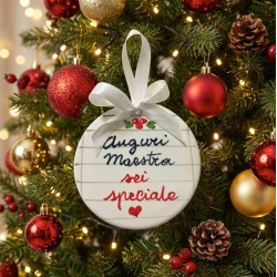 Sfera Auguri Maestra