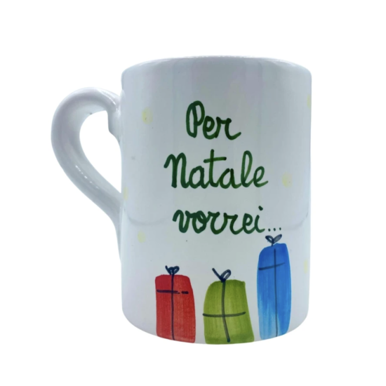 Tazza Mug Artigianale per natale vorrei