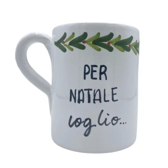 Tazza Mug Artigianale PER NATALE voglio