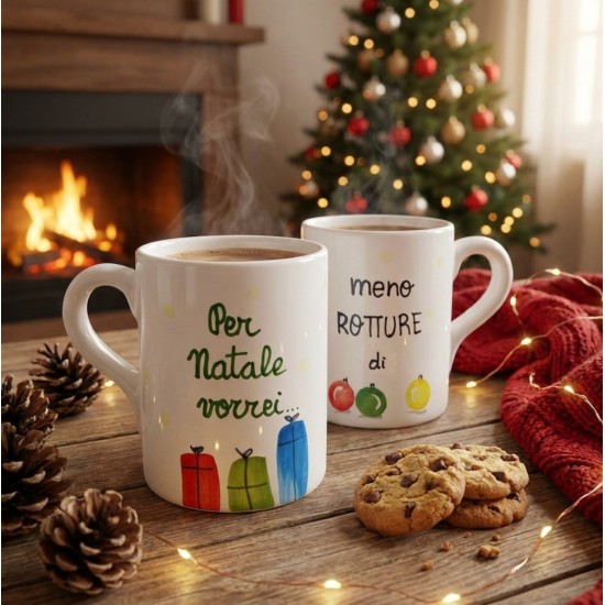 Tazza Mug Artigianale per natale vorrei