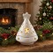 Albero porta candela bianco 14 cm