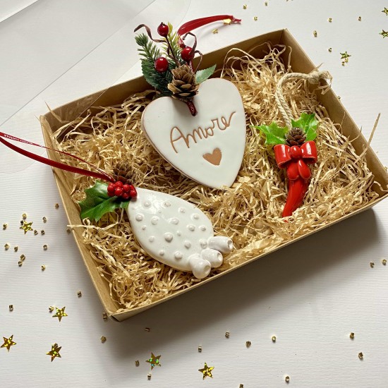 Tris Addobbi Albero di Natale Tris Addobbi Albero di Natale
