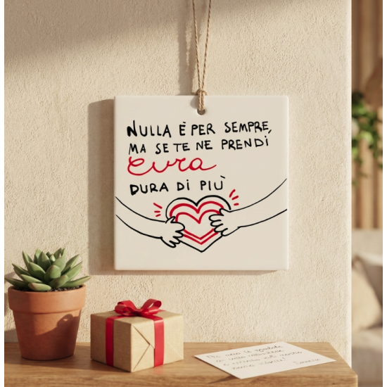 Quadretto in Ceramica per sempre