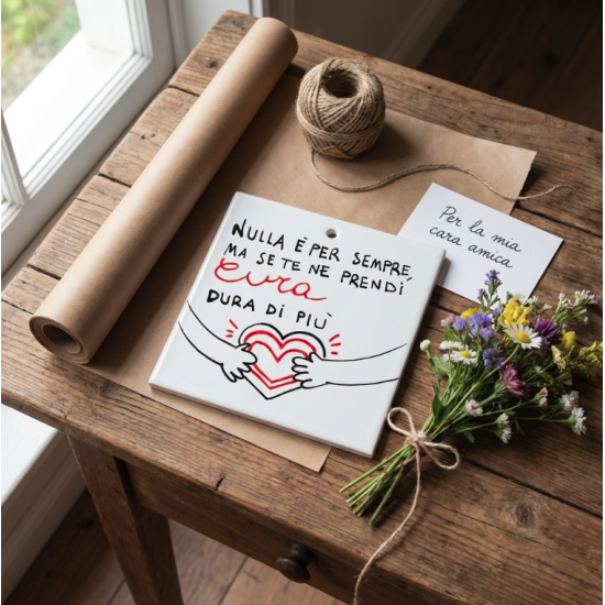 Quadretto in Ceramica per sempre