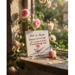 Mattonella Personalizzabile con Rosa