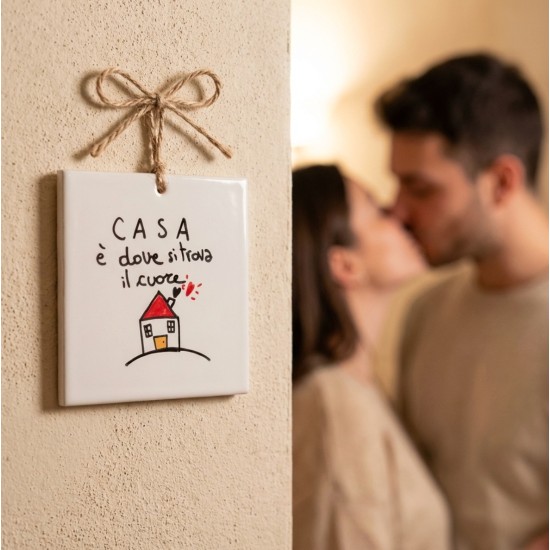 Quadretto in Ceramica Casa