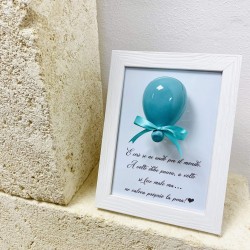 Quadro con palloncino frase personalizzata Quadro con palloncino frase personalizzata