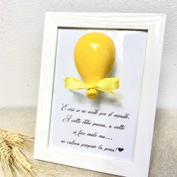 Quadro con palloncino frase personalizzata Quadro con palloncino frase personalizzata