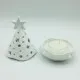Albero porta candela bianco 14 cm Albero porta candela bianco 14 cm