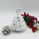Albero porta candela bianco 14 cm Albero porta candela bianco 14 cm